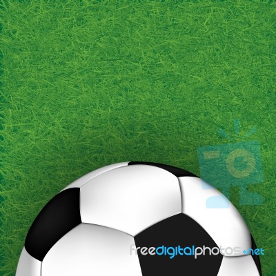 Seamless Texture On A Soccer Theme Stock Image