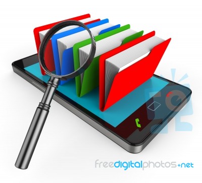 Search File Online Means Web Site And Administration Stock Image