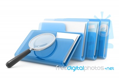 Search Folder Stock Image