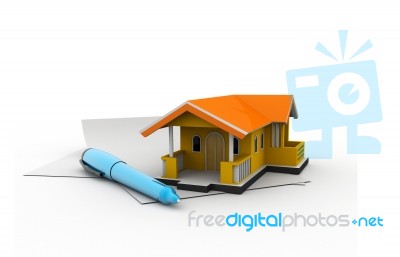 Search Real-estate. Real Estate Concept Stock Image