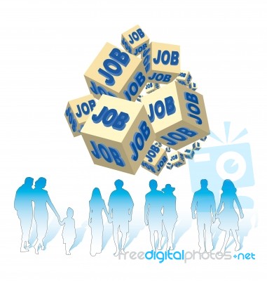 Searching Job Stock Image