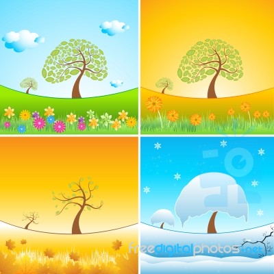 Seasons Stock Image