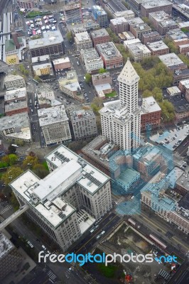 Seattle Smith Tower Stock Photo