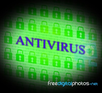 Security Antivirus Represents Login Risk And Unsecured Stock Image