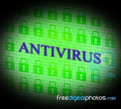 Security Antivirus Represents Login Risk And Unsecured Stock Image
