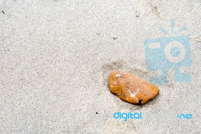 Selective Focus On Foreground Rocks Stock Photo