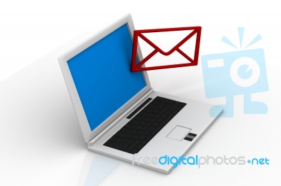 Sending Email Stock Image