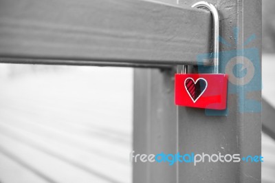 Seoul - March 28 : Love Padlocks At N Seoul Tower Or Locks Of Love Is A Custom In Some Cultures Which Symbolize Their Love Will Be Locked Forever At Seoul Tower On March 28,2015 In Seoul,korea Stock Photo