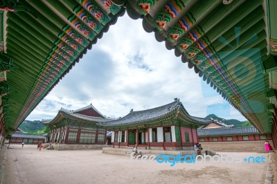 Seoul, South Korea - July 17:gyeongbokgung Palace The Best Of Attractions In Korea.photo Taken On July 17, 2015 In Seoul, South Korea Stock Photo