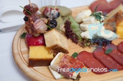 Serbian Traditional Appetizer Stock Photo
