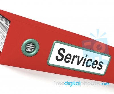 Services File Stock Image