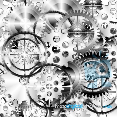 Set Of Gears Wheels Stock Image