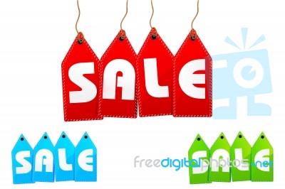 Set Of Sale Tag Stock Image
