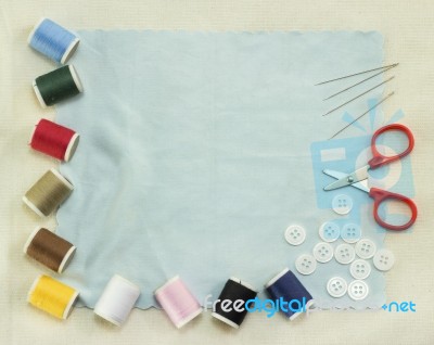 Sewing Accessories Stock Photo