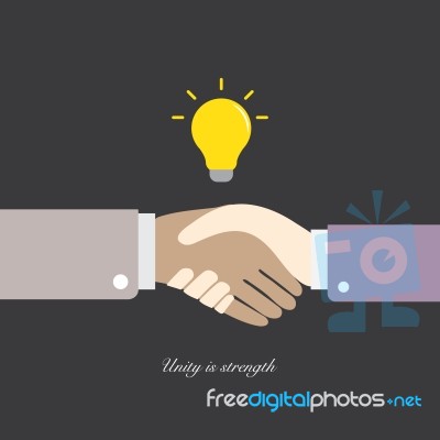 Shake Hand Result Idea  Illustration  Stock Image
