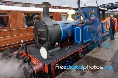 Sheffield Park, East Sussex/uk - September 8 : Bluebell Steam En… Stock Photo