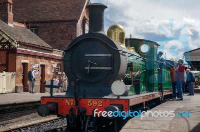 Sheffield Park, East Sussex/uk - September 8 : C Class Steam Eng… Stock Photo