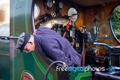 Sheffield Park, East Sussex/uk - September 8 : Fireman Of The C Stock Photo