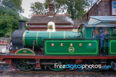 Sheffield Park, East Sussex/uk - September 8 : Golden Arrow Stea… Stock Photo