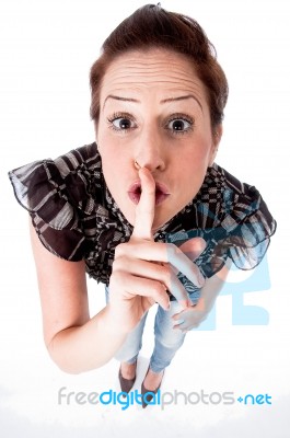 Shhh Stock Photo