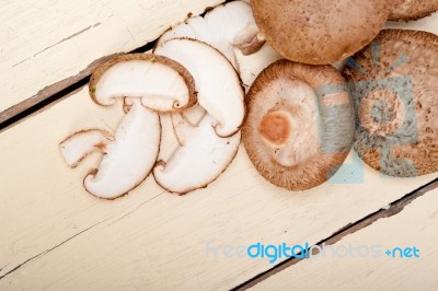 Shiitake Mushrooms Stock Photo