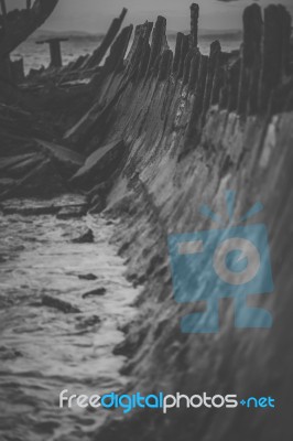 Shipwreck Of Hmqs Gayundah Stock Photo