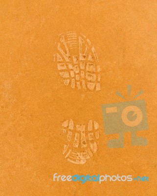 Shoe Print Stock Photo