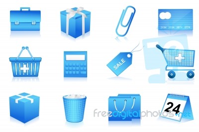 Shopping Icons Stock Image