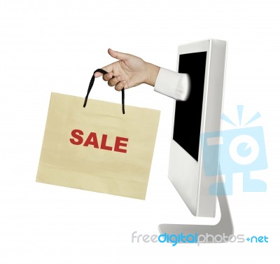 Shopping Online Stock Photo