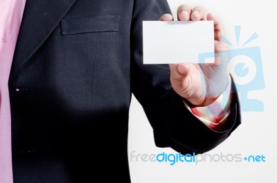 Showing Business Name Card Stock Photo
