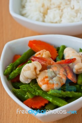 Shrimp Salad Stock Photo