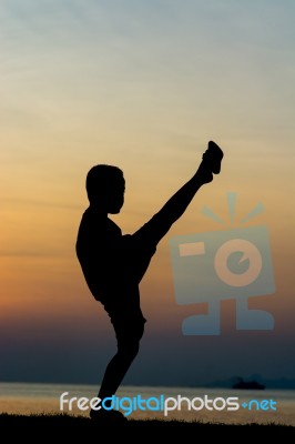 Silhouette Boy Stock Photo Silhouette Boy Stock Photo