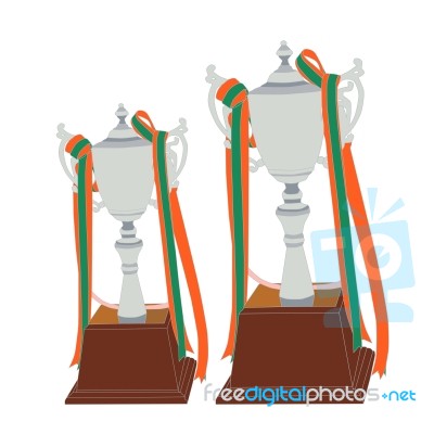 Silver Trophy Cup Stock Image