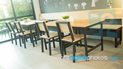 Simply Set Of Wooden Furniture Stock Photo