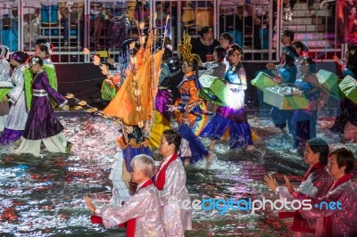 Singapore - February 3 : Chingay Festival 2012 In Singapore On F… Stock Photo