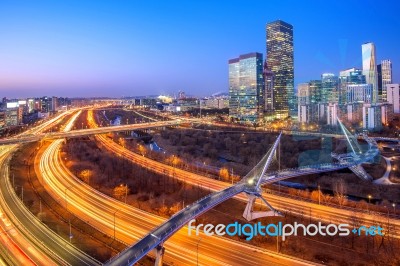 Singil District, Seoul, South Korea Skyline At Night Stock Photo