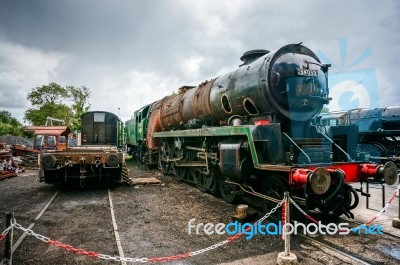 Sir Archibald Sinclairs Firebox In Need Of Replacement At Sheffi… Stock Photo