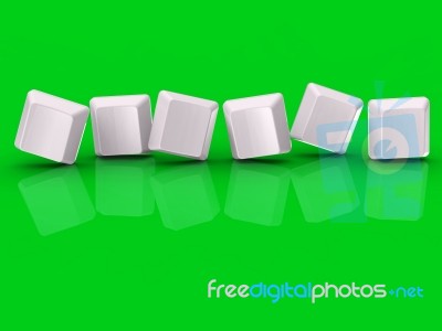 Six Blank Tiles Show Background For 6 Letter Word Stock Image