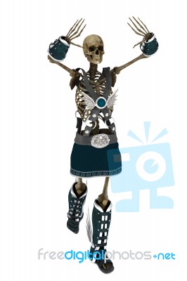 Skeleton With Waving Hands Stock Image Skeleton With Waving Hands Stock Image