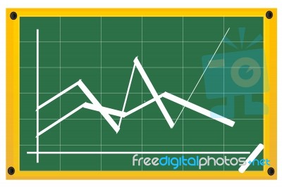 Sketch Graph Stock Image