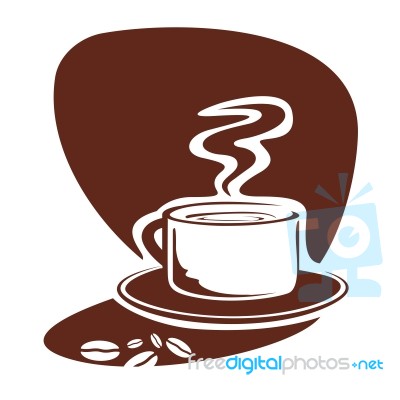 Sketchy Coffee Cup Stock Image