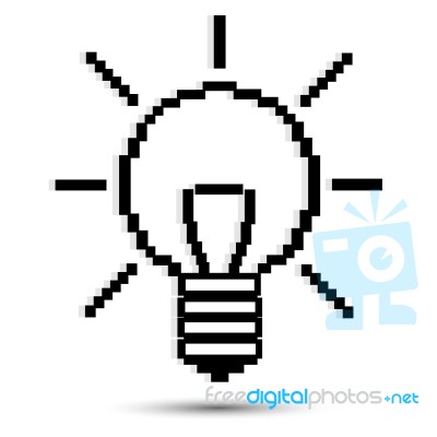 Sketchy Electric Bulb Stock Image