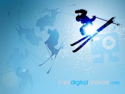 Ski Jumper Stock Image