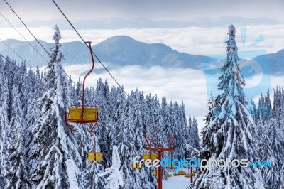 Ski Lift Stock Photo