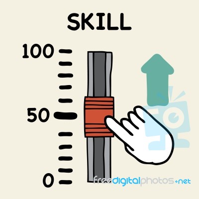 Skill Scale Stock Image