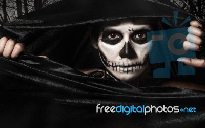 Skull Women Stock Photo