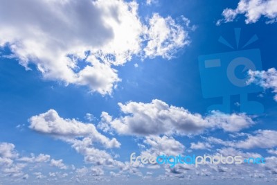 Sky And Cloud At Summer In Thailand Stock Photo