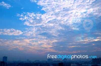 Sky In Morning Stock Photo
