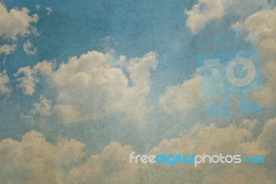 Sky Vintage Background Stock Photo