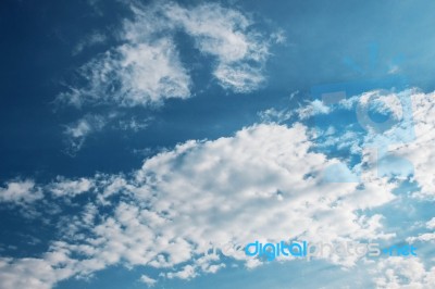 Sky With Beautiful Nature Stock Photo